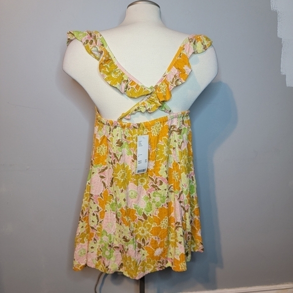 Urban Outfitters | Ruffled Mini Floral Sun Dress - Picture 4 of 8